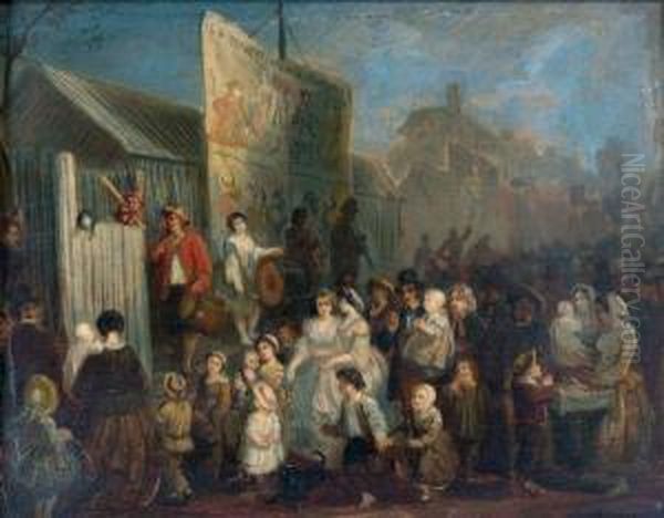 La Foire De Saint-cloud Oil Painting by Edouard Vaumort