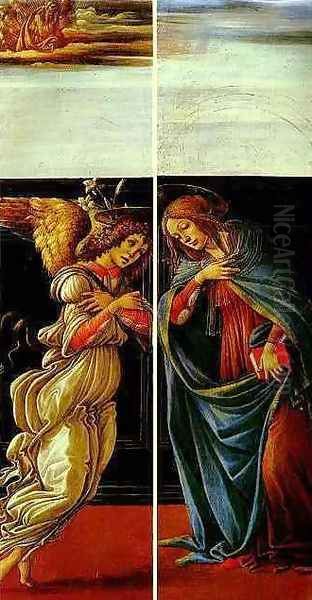 The Annunciation Oil Painting by Sandro Botticelli