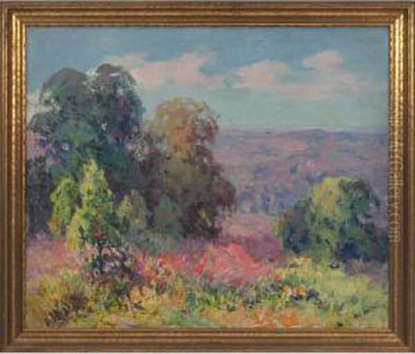 Brown County Landscape Oil Painting by John William, Will Vawter