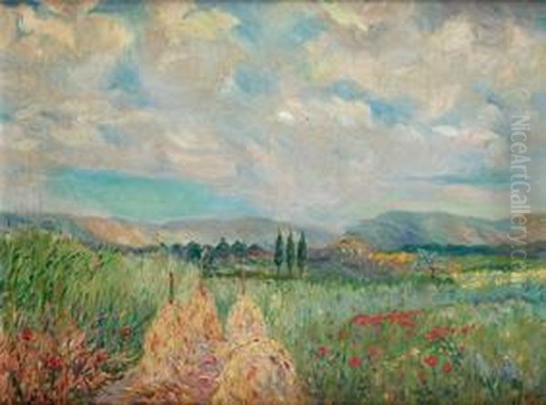 Paisaje Oil Painting by Joaquin Vayreda y Vila