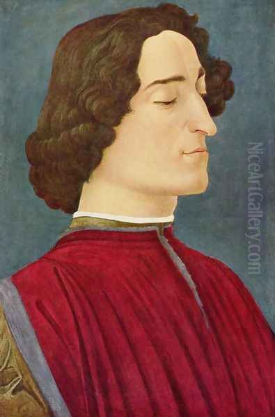 Portrait of Giuliano de' Medici 3 Oil Painting by Sandro Botticelli