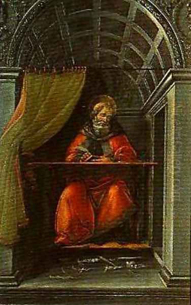 St Angustine in His Study Oil Painting by Sandro Botticelli