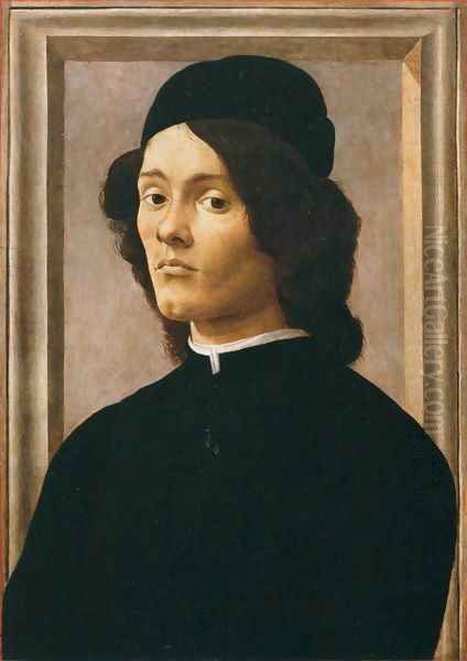 Portrait of a Youth Oil Painting by Sandro Botticelli