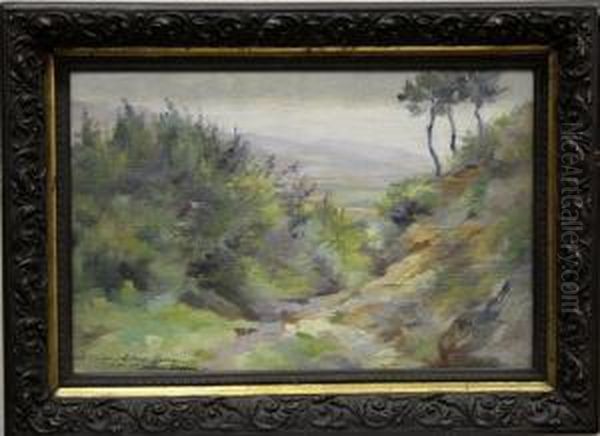 Paisaje Oil Painting by Nicanor Vazquez Ubach