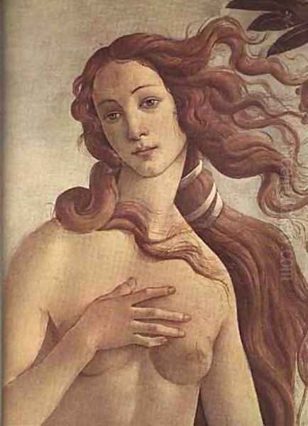 The Birth Of Venus (Detail) C1485 Oil Painting by Sandro Botticelli