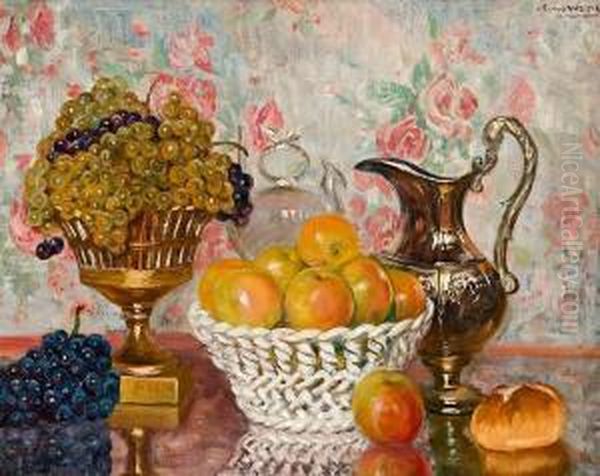 Bodegon Oil Painting by Carlos Vazquez Ubeda