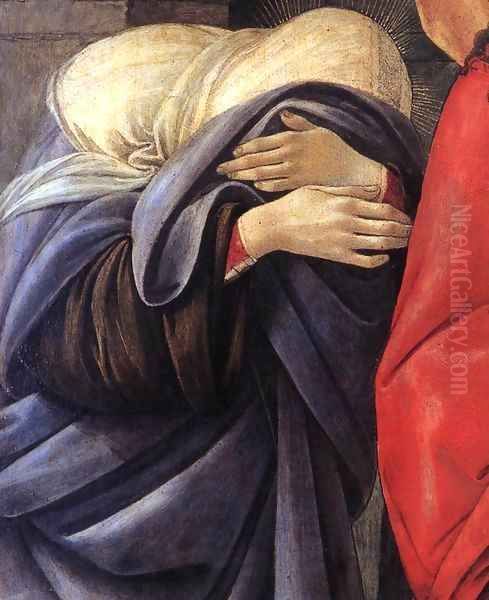 Lamentation over the Dead Christ (detail) Oil Painting by Sandro Botticelli