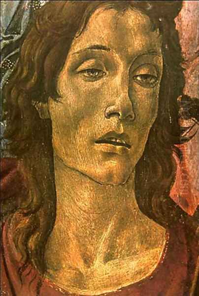 San Barnaba Altarpiece (Detail Head Of St John) 1490 Oil Painting by Sandro Botticelli