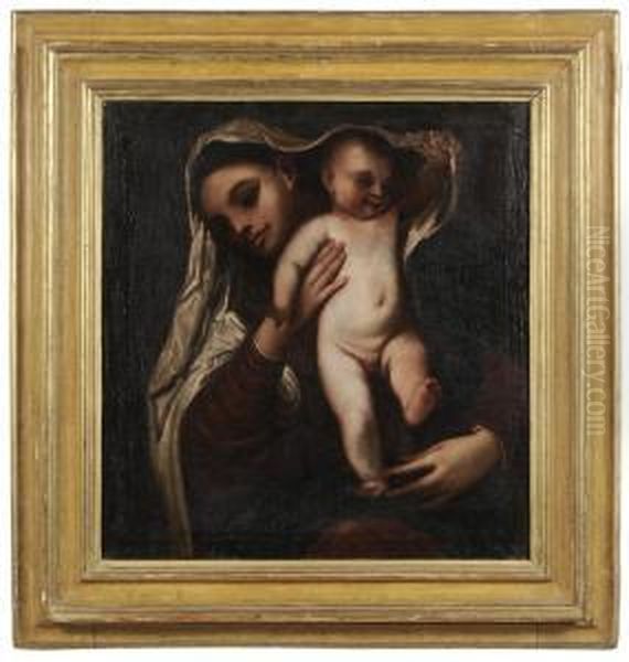 The Madonna And Child Oil Painting by Francesco Vecellio