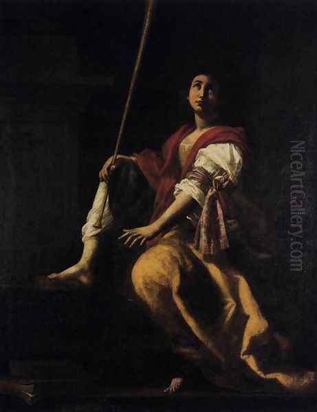 Clio Oil Painting by Giovanni Baglione