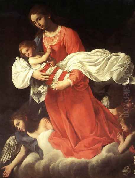 The Virgin and the Child with Angels Oil Painting by Giovanni Baglione