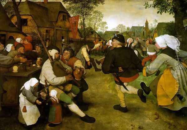 The Peasant Dance 1568 Oil Painting by Pieter the Elder Bruegel