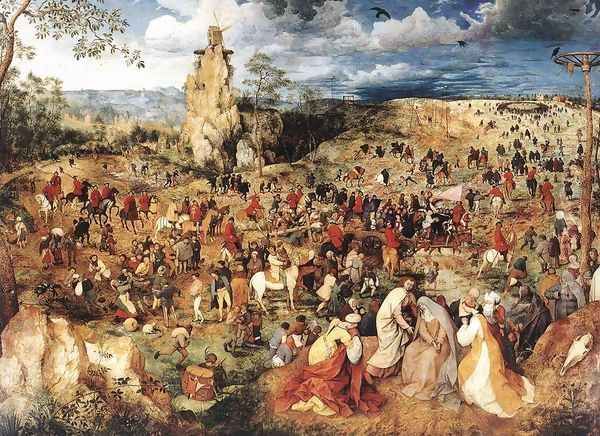 Christ Carrying the Cross 1564 Oil Painting by Pieter the Elder Bruegel