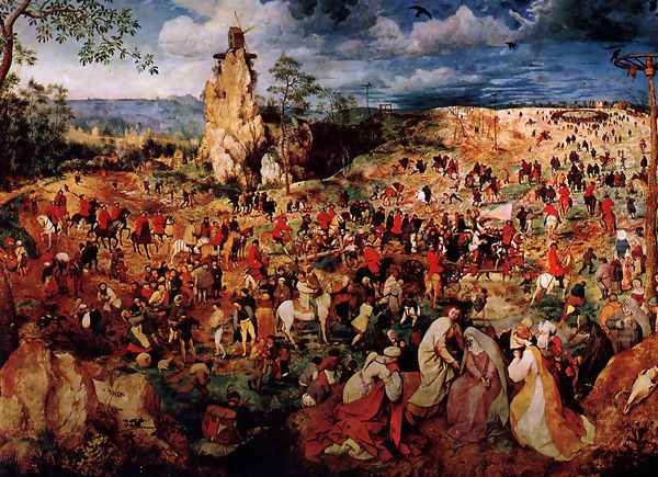 The Procession To Calvary Oil Painting by Pieter the Elder Bruegel