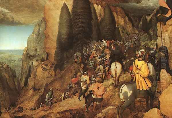 The Conversion of Saul 1567 Oil Painting by Pieter the Elder Bruegel