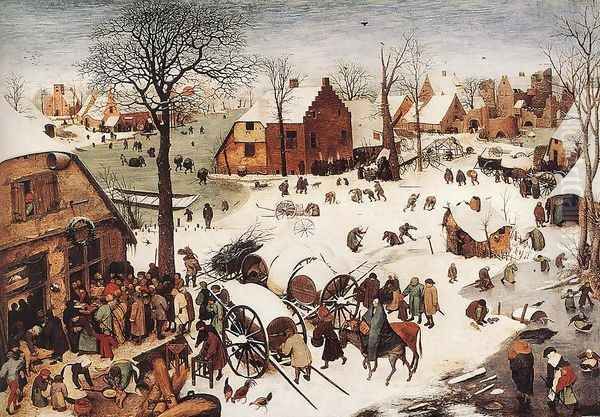 The Numbering at Bethlehem 1566 Oil Painting by Pieter the Elder Bruegel