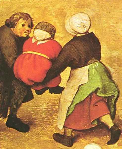 Children's Games (detail 4) 1559-60 Oil Painting by Pieter the Elder Bruegel