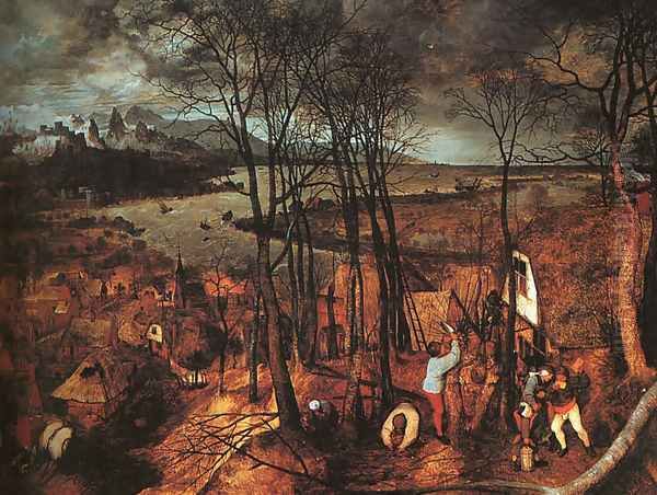 Gloomy Day 1565 Oil Painting by Pieter the Elder Bruegel