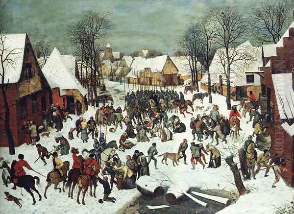 The Slaughter of the Innocents 1565-66 Oil Painting by Pieter the Elder Bruegel