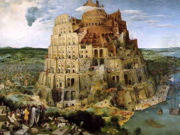 The Tower of Babel 1563 Oil Painting by Pieter the Elder Bruegel