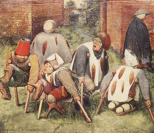 The Beggars 1568 Oil Painting by Pieter the Elder Bruegel