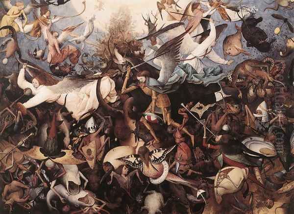 The Fall of the Rebel Angels 1562 Oil Painting by Pieter the Elder Bruegel