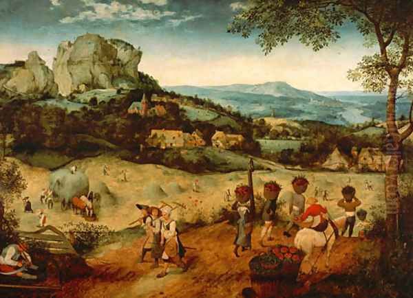 Hay-Harvest Oil Painting by Pieter the Elder Bruegel