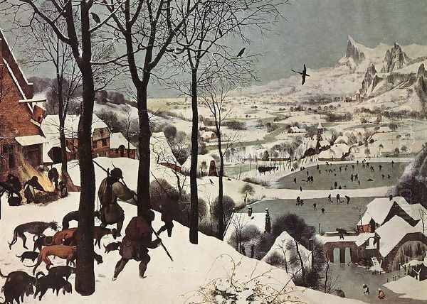 The Hunters in the Snow (Winter) 1565 Oil Painting by Pieter the Elder Bruegel