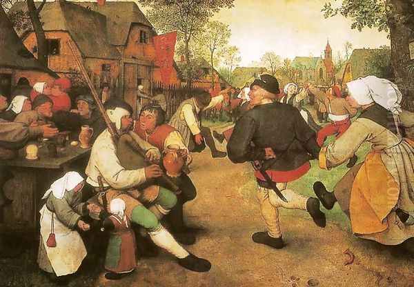 Peasant Dance Oil Painting by Pieter the Elder Bruegel