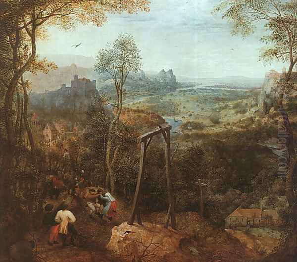 The Magpie on the Gallows 1568 Oil Painting by Pieter the Elder Bruegel