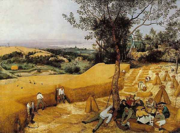 The Corn Harvest 1565 Oil Painting by Pieter the Elder Bruegel