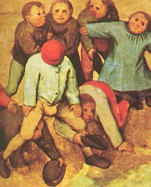 Children's Games (detail 15) 1559-60 Oil Painting by Pieter the Elder Bruegel