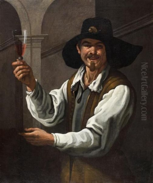 Le Buveur Ou Allegorie Du Gout Oil Painting by Diego Rodriguez de Silva y Velazquez