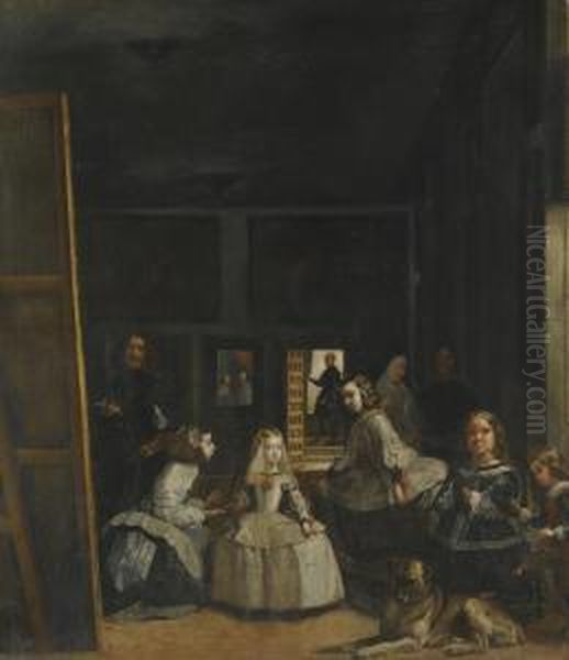 Las Meninas Oil Painting by Diego Rodriguez de Silva y Velazquez