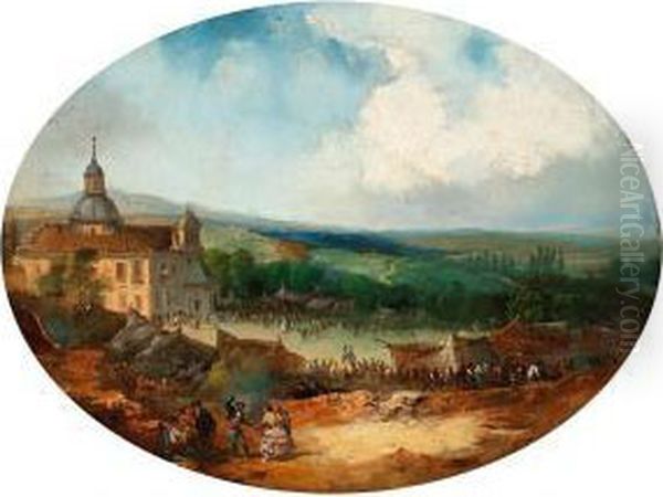 Paisaje Oil Painting by Eugenio Lucas Velazquez