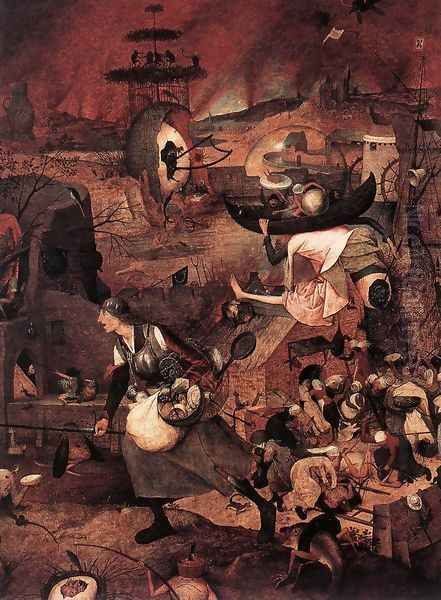 Dulle Griet (detail) Oil Painting by Pieter the Elder Bruegel