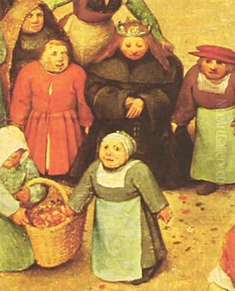 Children's Games (detail 7) 1559-60 Oil Painting by Pieter the Elder Bruegel