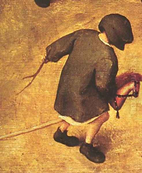 Children's Games (detail 16) 1559-60 Oil Painting by Pieter the Elder Bruegel