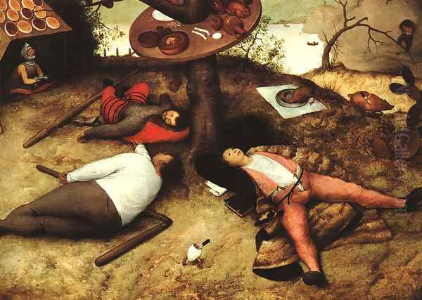 The Land of Cockayne 1567 Oil Painting by Pieter the Elder Bruegel