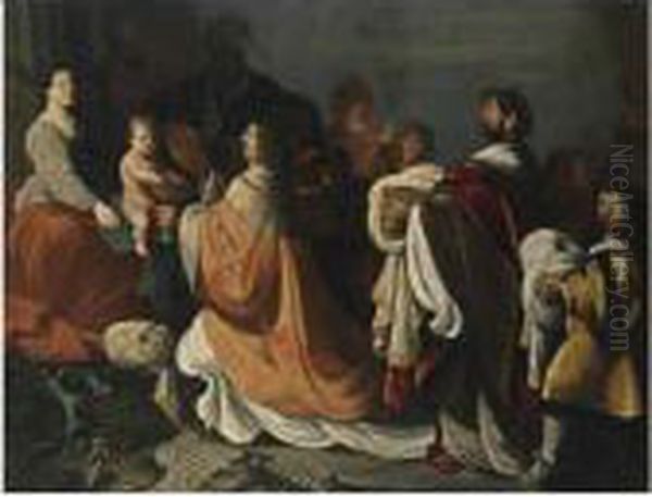 The Adoration Of The Magi Oil Painting by Francois Venant