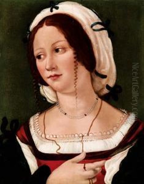 Ritratto Di Giovane Donna Oil Painting by Bartolomeo Veneto