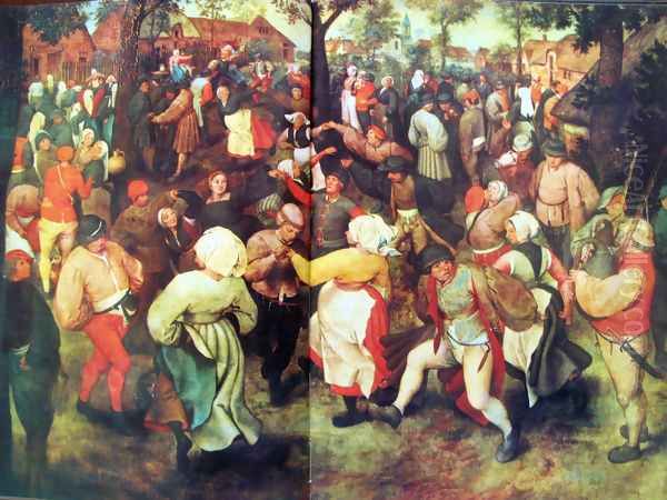 Bridal outdoors dance Oil Painting by Pieter the Elder Bruegel