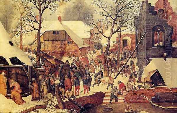 The Adoration of the Magi in the Snow Oil Painting by Pieter the Elder Bruegel