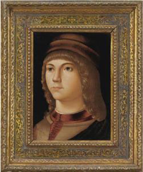 Ritratto Di Giovane Oil Painting by Jacometto Veneziano