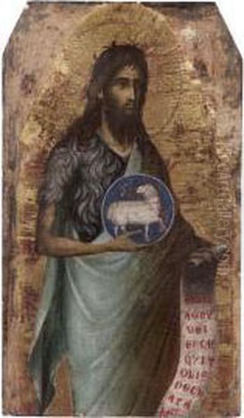 San Giovanni Battista Oil Painting by Paolo Veneziano