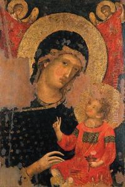 Madonna Con Bambino Oil Painting by Paolo Veneziano