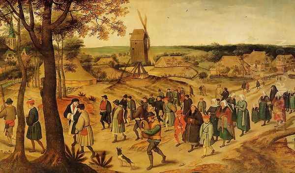 The Wedding Procession Oil Painting by Pieter the Elder Bruegel