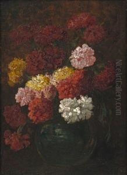  Bouquet De Pivoines  Oil Painting by Rosa Venneman