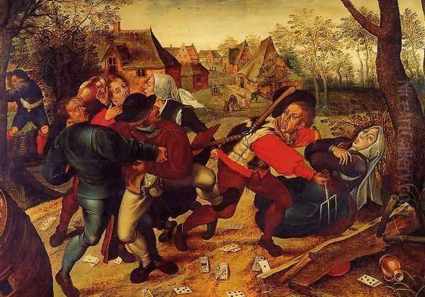 Peasant Brawl Oil Painting by Pieter the Elder Bruegel