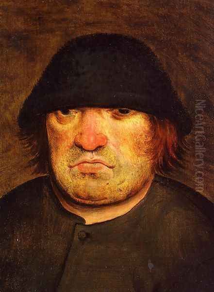 Peasant's Head Oil Painting by Pieter the Elder Bruegel